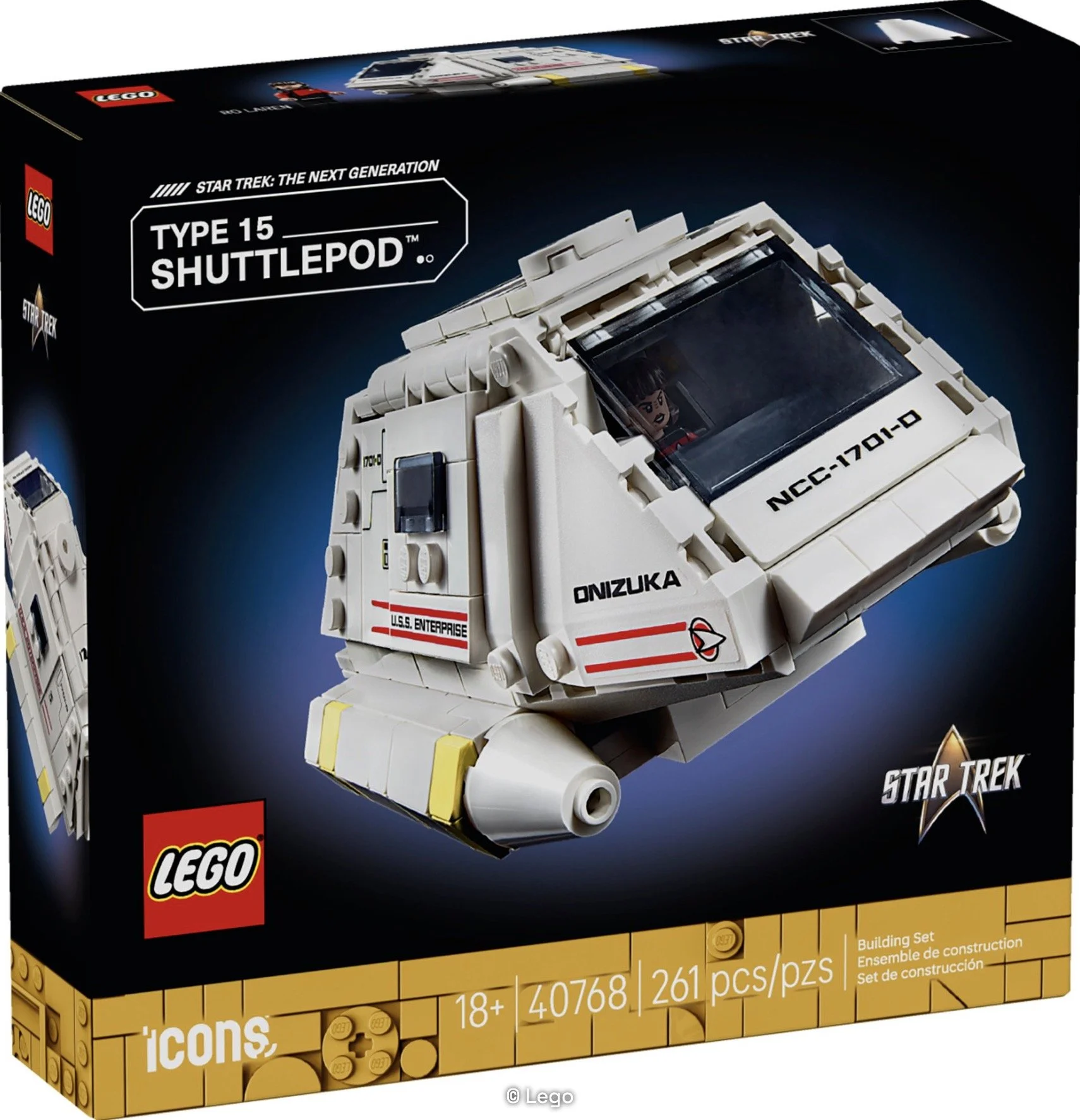 スタートレック LD THE NEXT GENERATION LOG5.6 LEGO's Star Trek: The Next Generation Enterprise-D Set Warps into